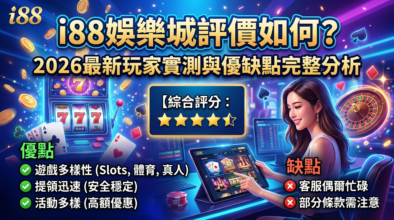 i88娛樂城評價如何？2026最新玩家實測與優缺點完整分析